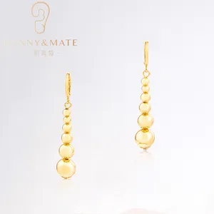 New 18K gold plated long tassel earrings flashing wholesale ladies earrings fashion jewelry