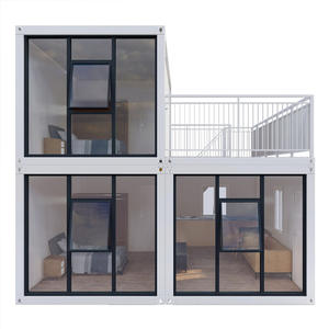 Contenedor de pared de vidrio Casas Prefabricadas Oficina pequeña Casa modular Casa prefabricada móvil - Product Image 5