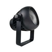 Projecteur LED COB 2-en-1 Blanc Chaud + Blanc Froid pour Scène de Théâtre Intérieur, Lumière de Fond Compacte en Aluminium, Type Fresnel