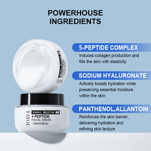 Crème hydratante bio-active de haute qualité à 5 peptides pour le visage, booste l'hydratation, répare les pores et les cicatrices, crème à la mucine d'<span class=keywords><strong>escargot</strong></span> - Product Image 4