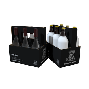 <span class=keywords><strong>Caja</strong></span> de Cartón Personalizada para <span class=keywords><strong>Vino</strong></span>, Paquete de 4 o <span class=keywords><strong>6</strong></span> <span class=keywords><strong>Botellas</strong></span>, Portador de Bebidas, <span class=keywords><strong>Caja</strong></span> de Papel para Productos - Product Image 4