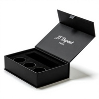 Boîte cadeau de luxe écologique à fermeture magnétique rigide, doublée d'éponge, avec poignée, imperméable, réutilisable, impression de logo personnalisée, finition mate