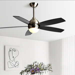 Ventilateur de plafond LED moderne de 42 pouces avec télécommande et lumière, pales en contreplaqué, modèle F3191-42, vente directe usine - Product Image 1