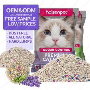 무료 디자인 볼 타입 강력한 흡수력 및 응고력 99% 먼지 없는 벤토나이트 고양이 모래 - Product Image 1