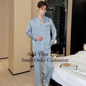 Setelan Piyama Lengan Panjang Katun Baru untuk Remaja Laki-laki - Product Image 5