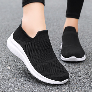 Chaussures pour femmes baskets à enfiler maille respirante légère baskets décontractées à la mode chaussure de course pour femmes - Product Image 3