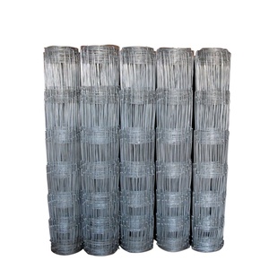 Recinzione per Allevamenti di Cavalli, Bovini e Cervi con Rete Quadrata Ondulata in Filo Metallico Zincato per Recintare Bestiame e Pollame - Product Image 1