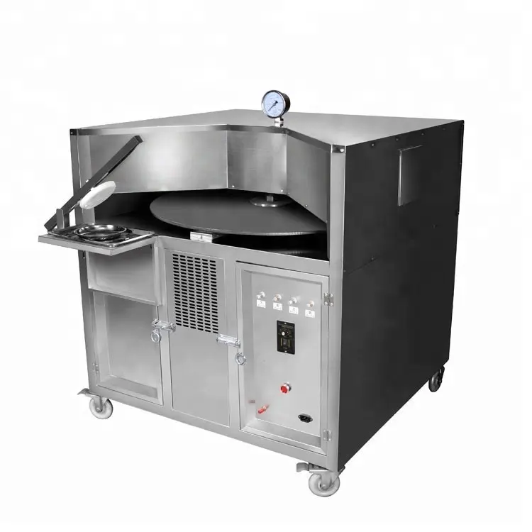 Forno rotativo automático de gás arábia, assar pão pão, disco rotativo