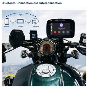 5 inch màn hình cảm ứng Bảng điều khiển xe máy <span class=keywords><strong>GPS</strong></span> navigation IPX7 không thấm nước không dây Carplay Android đài phát thanh tự động - Product Image 6