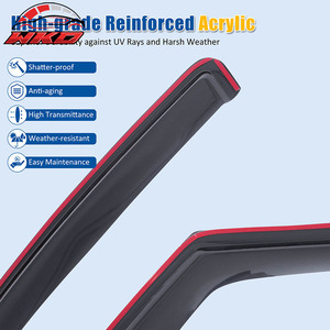 Viseras para Ventanas de Nissan Titan 04-15, Cabina Extendida, Protección Contra Sol y Lluvia, 2 Piezas - Product Image 4