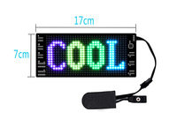 Mini écran LED rechargeable Bluetooth, écran de message, contrôle par application, programmable, panneau matriciel personnalisé, badge, sac à dos, SDK, affichage de texte