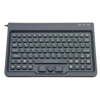 Keyboard silikon mini, papan ketik nirkabel bisa dicuci dan disinfektan tahan air medis industri silikon 2.4G