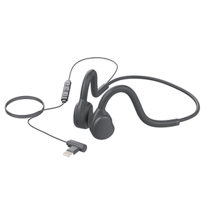 Non In Ear Sports Cycling Wired Hanging Headphones Lightweight Open Back Computer Audio <b>Gaming</b> Headset Device Mic - Product Image 1