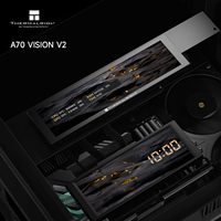 Thermalright A70 Vision V2 ATX Caso juegos tres lados sin columna de vidrio 8 CPU Fans Ranuras con pantalla LCD de 9,16 pulgadas