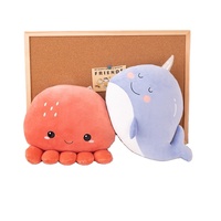 Haute qualité grand dessin animé jeter oreiller coussin animal en peluche mignon oreiller jumbo poulpe en peluche pour les enfants
