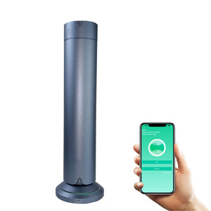 Diffuseur d'arômes intelligent sans eau en alliage d'aluminium, cylindrique, à chargement sans fil, rechargeable, compatible français, pour utilisation sur table, garantie 1 an - Product Image 2
