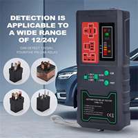 Probador de relé universal de 12V y 24V, probador de relé automotriz e instrumento de reparación de automóviles, herramienta analizadora de motor con garantía de 1 año