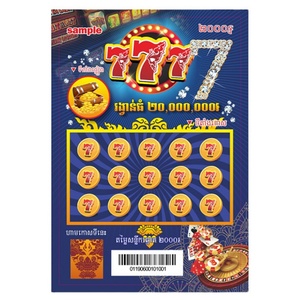 Fabricante OEM de Boletos de Lotería Impresos, Papel para Juegos de Lotería, Impresión Personalizada de Boletos de Lotería - Product Image 2