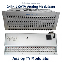 Modulateur RF multi-canaux fixe 24-en-1 HD vers RF 24 canaux, modulateur de canaux adjacents fixe pour TV analogique CATV