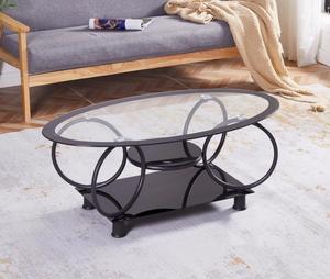 La mesa de centro de cristal económica en la sala de estar es una mesa de centro de cristal duradera y estable - Product Image 3