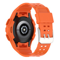 Bracelet de montre en TPU transparent avec étui pour Samsung Galaxy Watch 4 Classic 46 42 44 mm 40 mm 46 mm, bracelet de montre en silicone