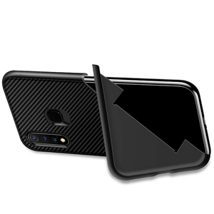 Fibra de carbono suave TPU teléfono caso VIVO Y19 <span class=keywords><strong>Vivan</strong></span> serie soporte - Product Image 2