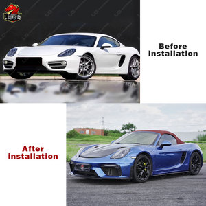 Kit de carrosserie en fibre de carbone de style GT-4 super Offre Spéciale pour Modification de voiture Porsche <span class=keywords><strong>Cayman</strong></span> 981 avec becquet de diffuseur arrière de pare-chocs avant - Product Image 6