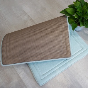 Alfombra antideslizante de microfibra para <span class=keywords><strong>baño</strong></span>, alfombrilla de espuma viscoelástica suave y gruesa, antideslizante, absorbente de agua para ducha - Product Image 2