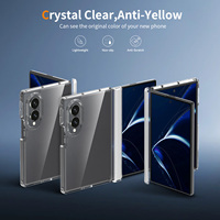 Étui pour Samsung Z Fold 8, étui de téléphone portable pliable transparent personnalisé avec protection de la charnière, anti-rayures, antichoc