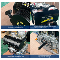 Moteur diesel Changfa 186F à injection directe, monocylindre vertical, 3600 tr/min, 6,5 kW, homologué CE pour groupes électrogènes