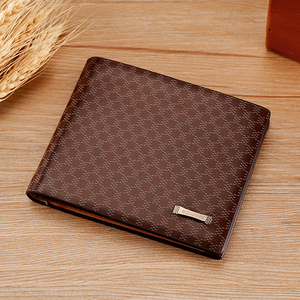 Cartera de Cuero PU Vintage para Hombre, Cierre Abierto, Sección Corta, Clip para Billetes, Tarjetero, Monedero para Mujer - Venta al por Mayor - Product Image 1