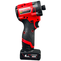 Destornillador Eléctrico Rojo M12 FUEL de 12V, Atornillador Eléctrico sin Escobillas de Alta Frecuencia, Herramienta Eléctrica de Impacto de 1/4