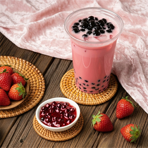 ชุดคอมโบชาผลไม้รสสตรอว์เบอร์รีพร้อมไข่มุกทอปิโอคา บ๊อบา เซ็ตเก็บรักษาที่อุณหภูมิห้อง 3 ชุด สำหรับร้านเครื่องดื่มแฟรนไชส์ - Product Image 4