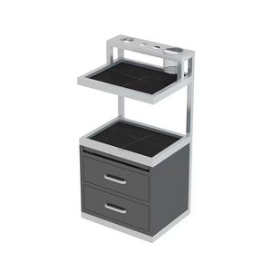 Modern Gold Wall Mounted Salon Furniture Hair Salon Stations Equipment With <b>Tool</b> Storage Cabinet for Barber Shop - Product Image 4
