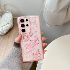 Diseño de mariposa brillante, accesorios resistentes a los arañazos, funda para teléfono móvil para S25 Ultra S24 S23 S22 S21 Plus S24 - Product Image 6