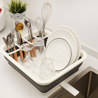 Égouttoir de vaisselle, étagère de séchage Portable, support de rangement de cuisine pliable pour bol de vaisselle, organisateur de vaisselle à domicile