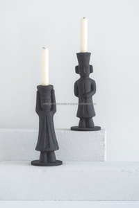 Venta al por mayor Negro Nórdico candelabro titular Homem fabricante para la decoración del hogar Pilar titular mayorista - Product Image 2