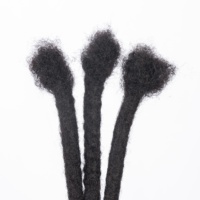 1.5CM 100% cheveux humains Dreads Extensions noir droit 1.5cm mèches serrures prêt à expédier