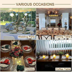 Spliced ren trang trí bảng Runner Khăn trải bàn đay tự nhiên cho trang trí tiệc cưới - Product Image 6