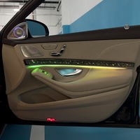 Kit d'amélioration intérieure pour Mercedes Classe S W222 : Grilles d'aération LED dynamiques RGB, Tweeters rotatifs 4D, Grilles de haut-parleurs illuminées