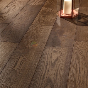<span class=keywords><strong>Suelo</strong></span> de madera maciza de roble Natural, resistente al agua, color marrón oscuro - Product Image 3