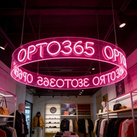Expédition rapide, enseigne lumineuse néon 360°, lettres rondes suspendues au plafond, logo néon personnalisé pour club, lumière pour la décoration de boutique