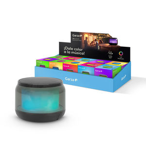 Altavoz inalámbrico portátil de la marca Garza Diseño negro minimalista Iluminación LED RGB Disfrute de la música en cualquier momento Manos libres Alimentado por batería - Product Image 1