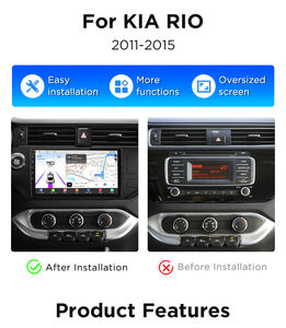 Junsun Qualcomm Chip Android Radio de coche para KIA <span class=keywords><strong>RIO</strong></span> 2011-2015 Apple CarPlay Stereo 360 Cámara 1,8 Ghz - Product Image 2
