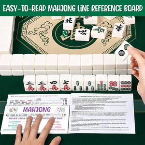 Paquete de 4 Lectores de Líneas de Mahjong Americano de Acrílico, Reglas Claras y Visibles, Buscador de Líneas Profesional, Regalos de Mahjong y Póker para Mujeres, Caja de Regalo - Product Image 3