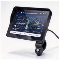Monitor CarPlay Motor 5 Inci untuk Pemasangan Universal di Stang, Navigasi Nirkabel, Bluetooth, dan Android Auto Grosir