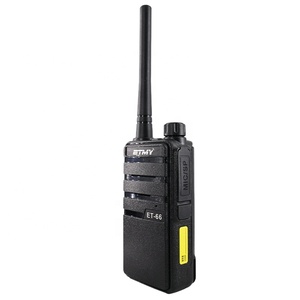 Radio Portátil UHF Analógica ET-66 de 4 Vatios de Largo Alcance, Walkie Talkie de 400-470MHz, Radio Bidireccional con Pantalla LED - Product Image 3