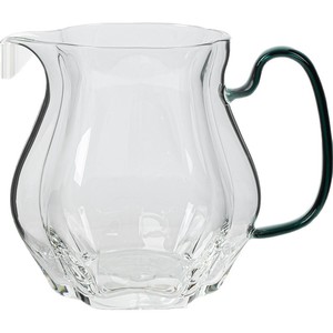 Guanlan Heat Resistant Glass Fairness Cup With Handle Oval Shape <b>Tea</b> Pitcher For Kung Fu <b>Tea</b> <b>Sets</b> Home Use Afternoon <b>Tea</b> - Product Image 5