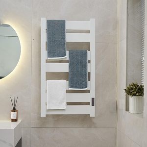 Toallero eléctrico, toallero de baño montado en la pared para calentar y secar toallas con funciones de sincronización y ajuste de temperatura. - Product Image 2