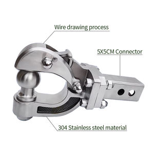 Gancho de <span class=keywords><strong>Remolque</strong></span> de Acero Inoxidable 304 para LC300 LX600 <span class=keywords><strong>Land</strong></span> <span class=keywords><strong>Cruiser</strong></span>, Compatible con Receptor de 2 Pulgadas, Accesorios para <span class=keywords><strong>Remolque</strong></span> y Camping - Product Image 2